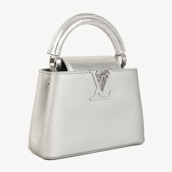 Louis Vuitton Varanus Salvator Lizard Flower Chain Capucines Mini Silver - Picture 2 of 15